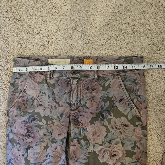 Pilcro and the Letterpress Anthropologie Hyphen Floral Chino’s Size 27 - Picture 5 of 6